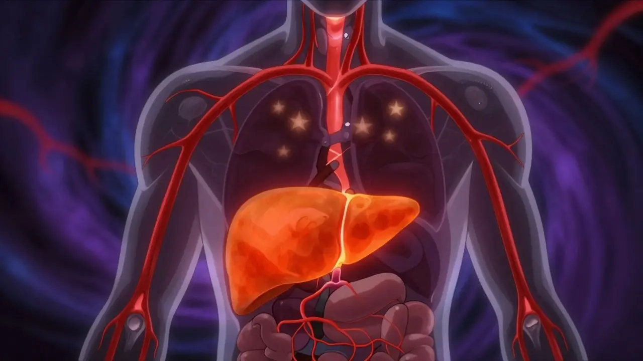 Internal organs showing metabolic stress and adrenal suppression